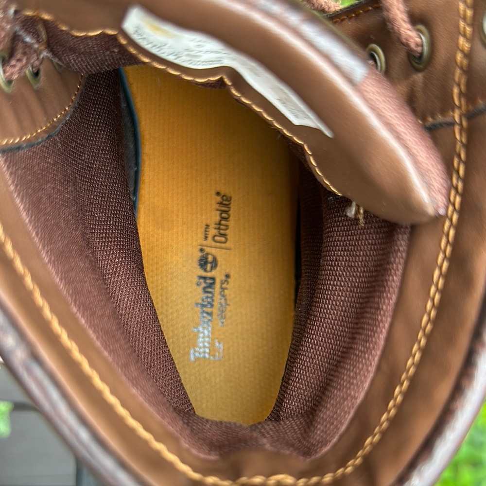 Timberland Men's Brown and Tan Leather Boots - Picture 4 of 14